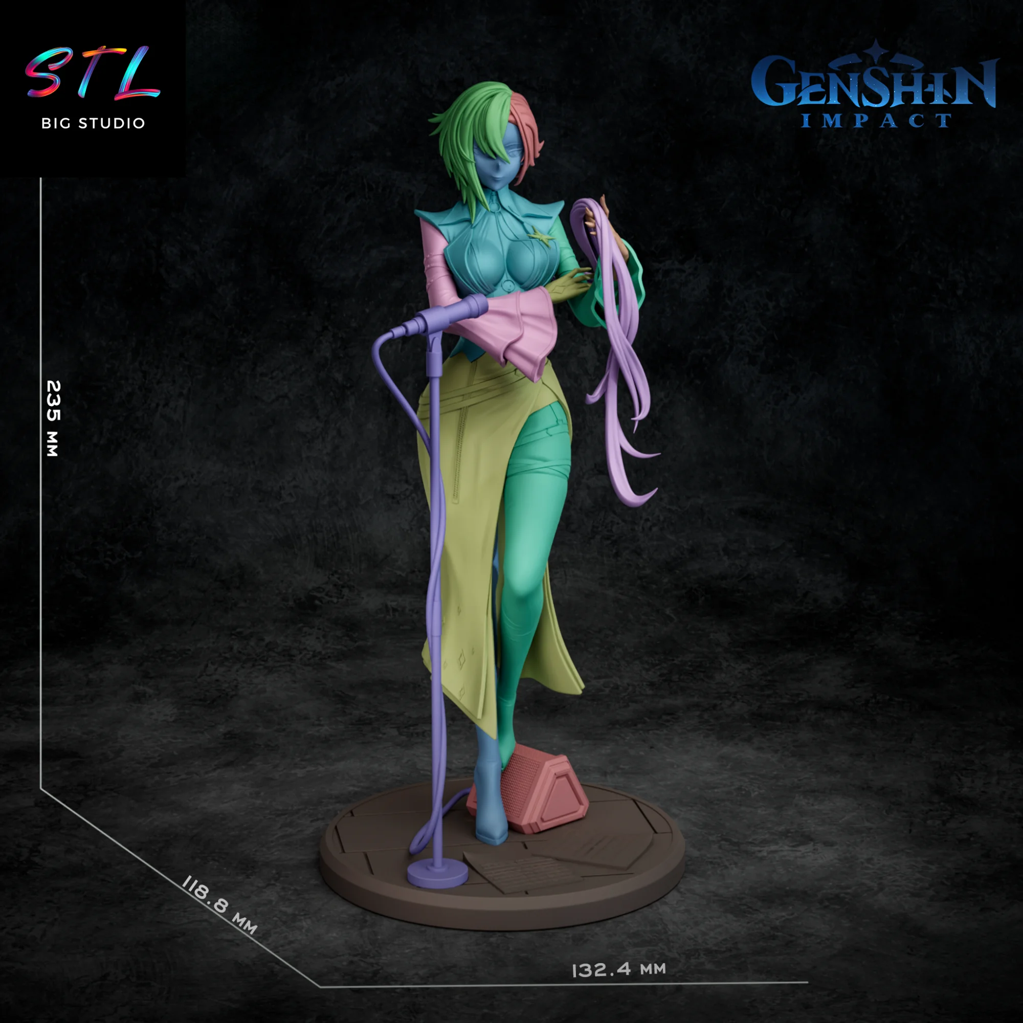 Arlecchino STL | Genshin Impact | 3D Printable Model Model — view 6