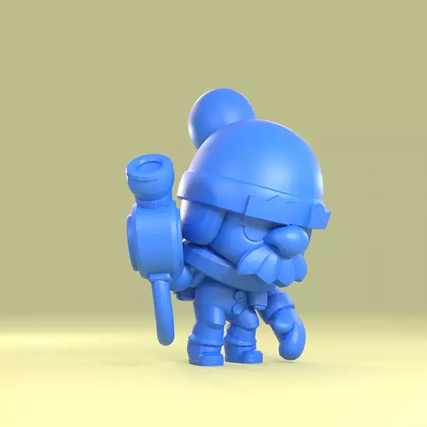 Gale Original - Brawl Stars 3D 3MF Model