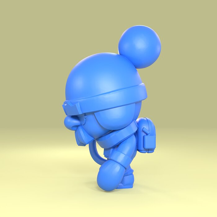 Gale Original - Brawl Stars 3D 3MF Model — view 2