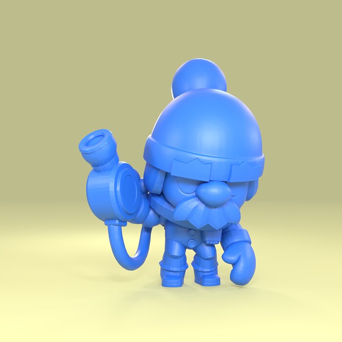 Gale Original - Brawl Stars 3D 3MF Model — view 5