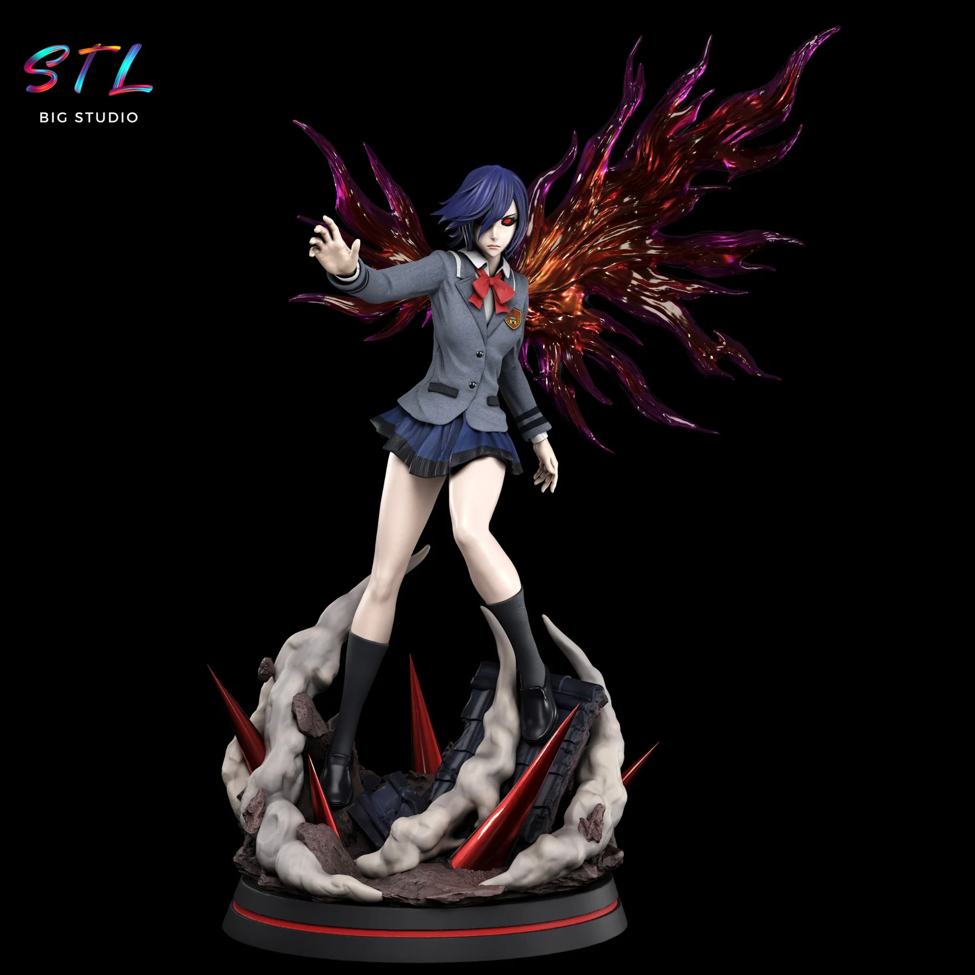 Touka Kirishima STL | Tokyo Ghoul | 3D Printable Figure Model