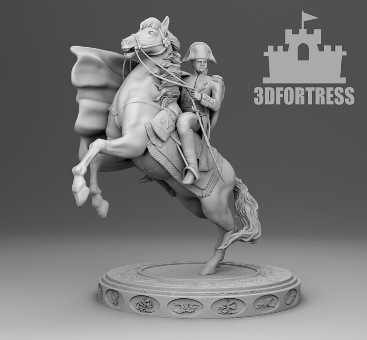 Napoleon 3D STL Model — view 3