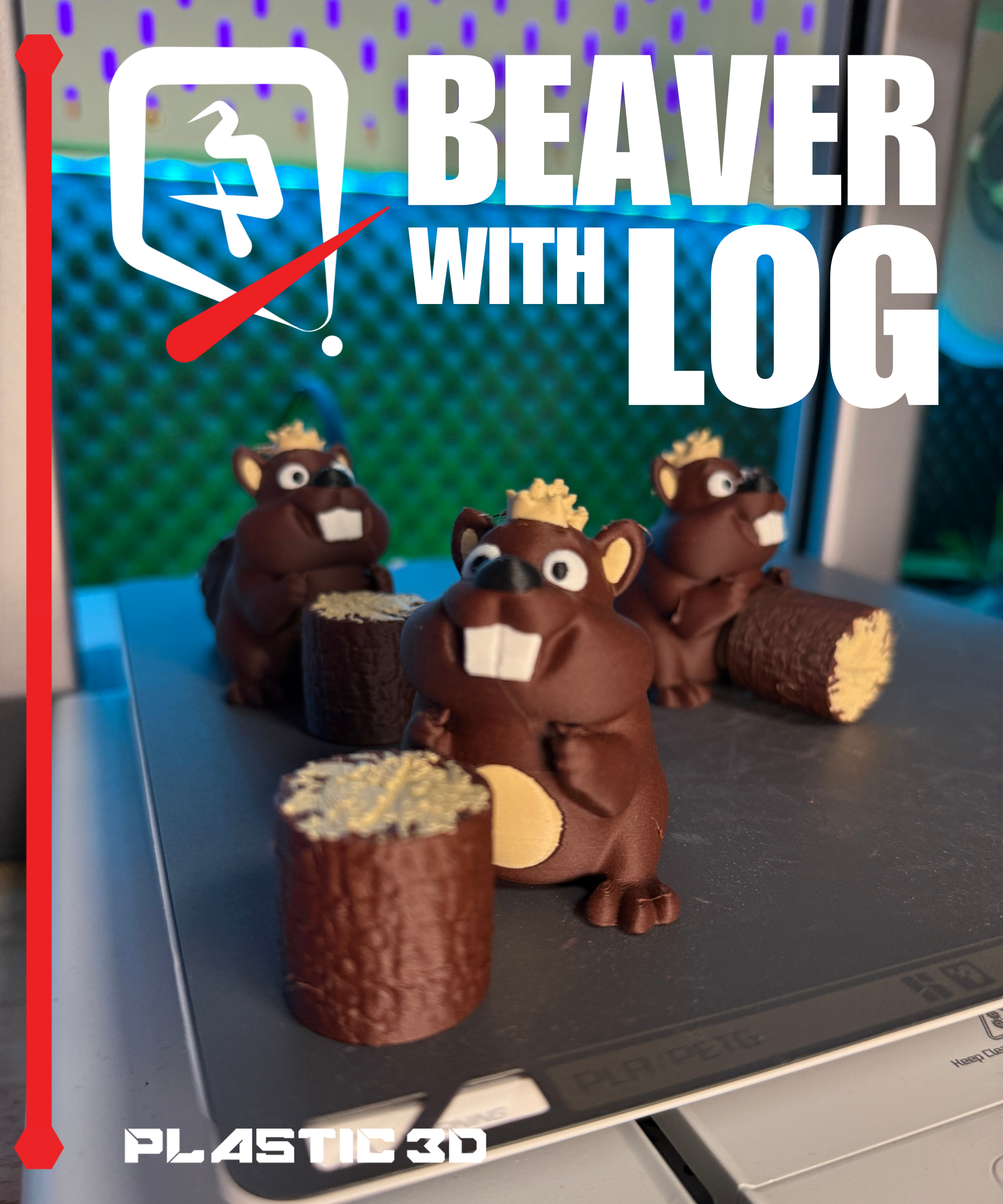 Industrious Beaver 3D 3MF Model