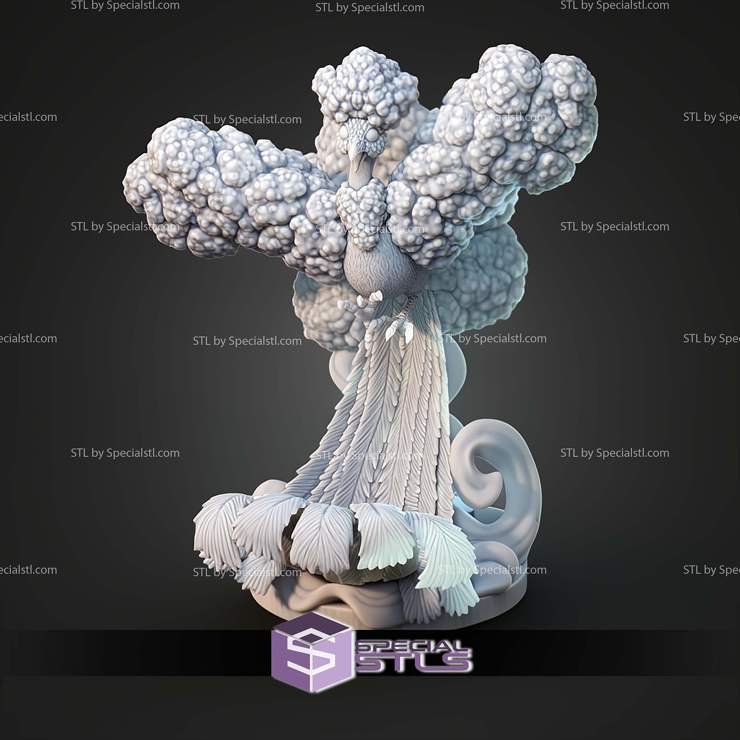 Kaiju Pokemon Altaria Cloud Bird STL Files 3D Model — view 2