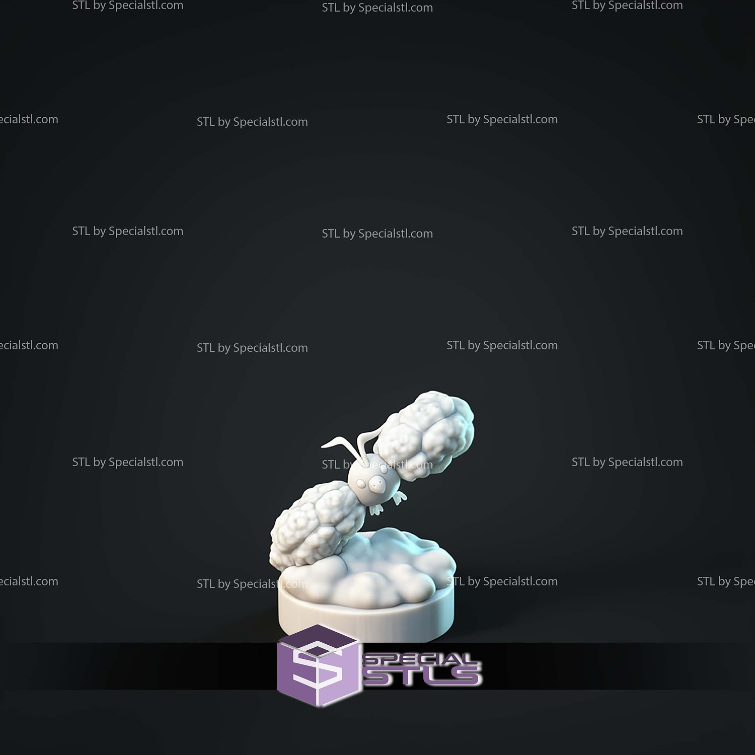 Kaiju Pokemon Altaria Cloud Bird STL Files 3D Model — view 4