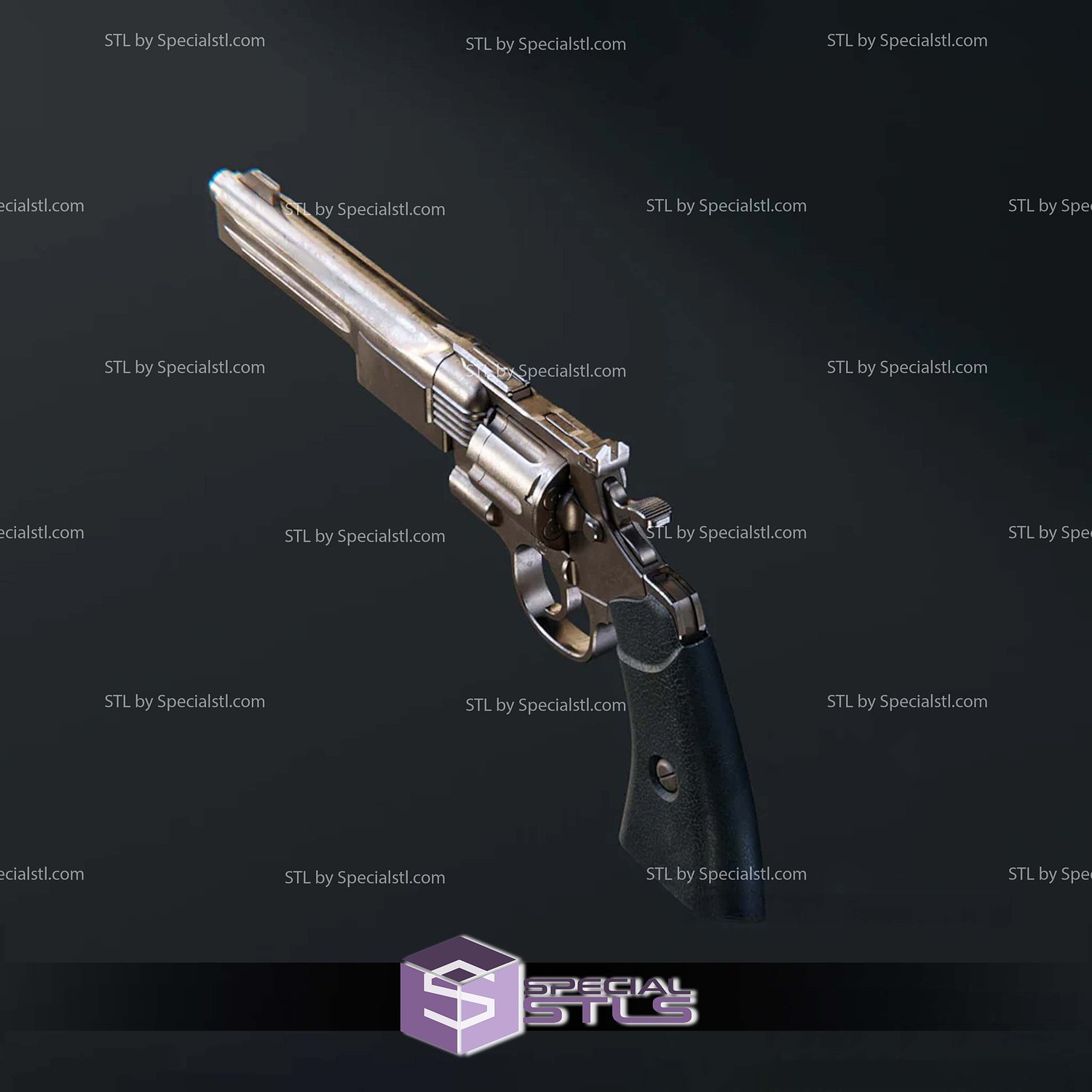 Cosplay STL Files Mandalorian Gunslinger Blaster 3D Model — view 2