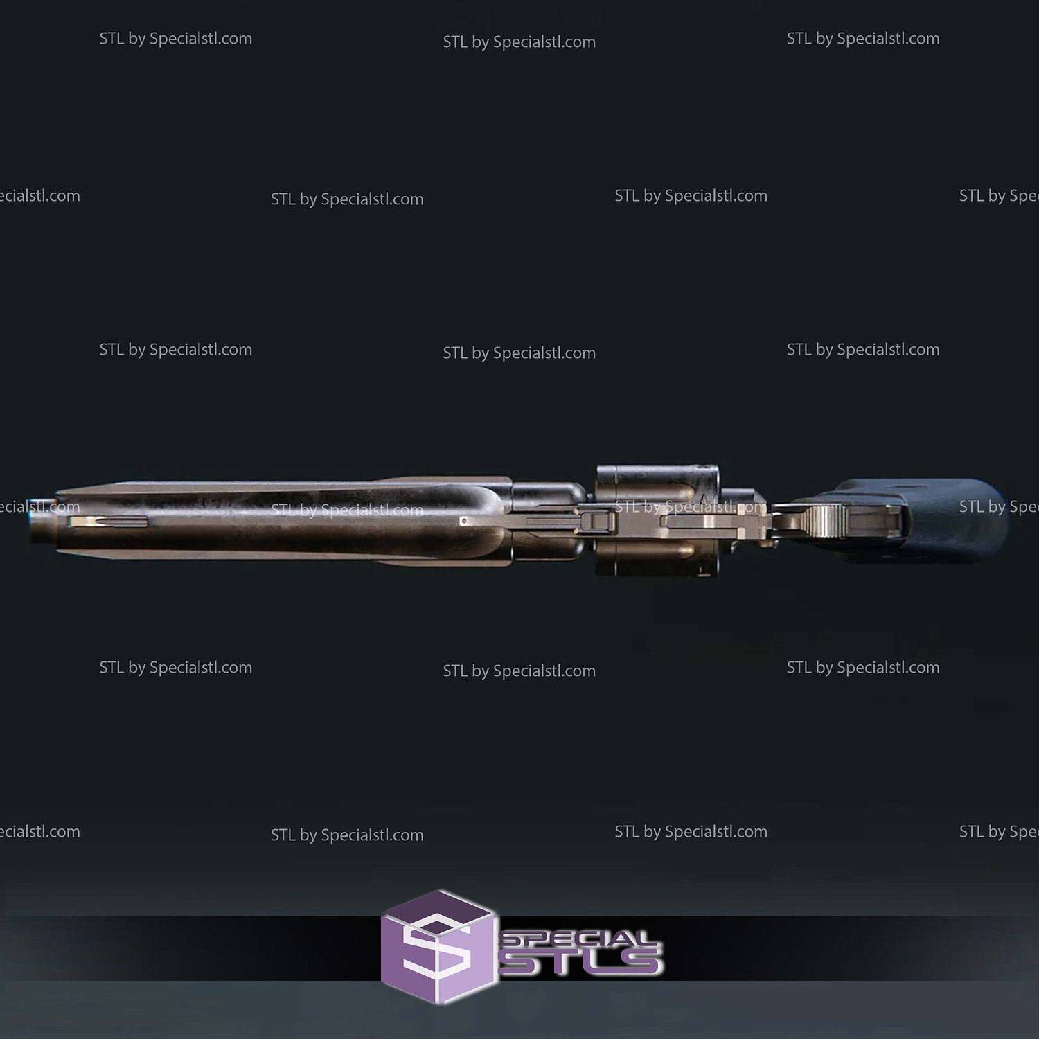 Cosplay STL Files Mandalorian Gunslinger Blaster 3D Model — view 4