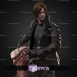 Leon S Kennedy Resident Evil 208mm STL Files 3D Model
