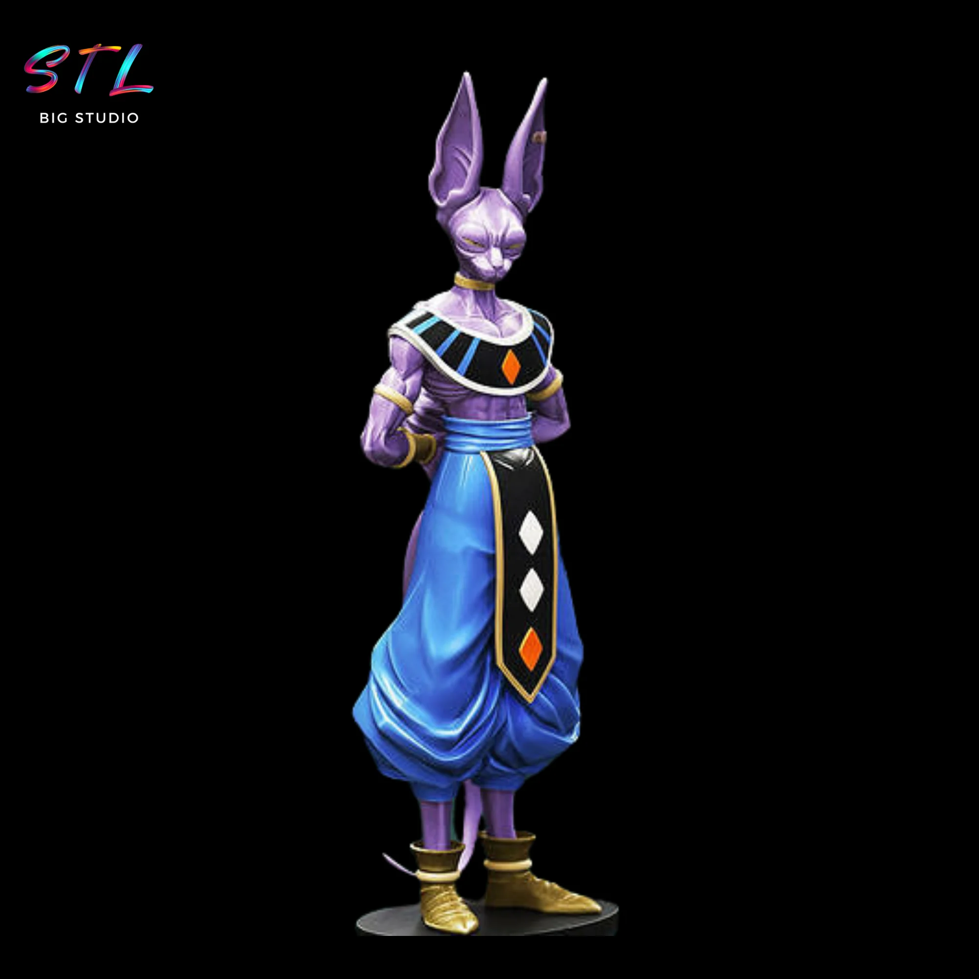 Beerus STL | 3D Printable Figure from Dragon Ball Super Model