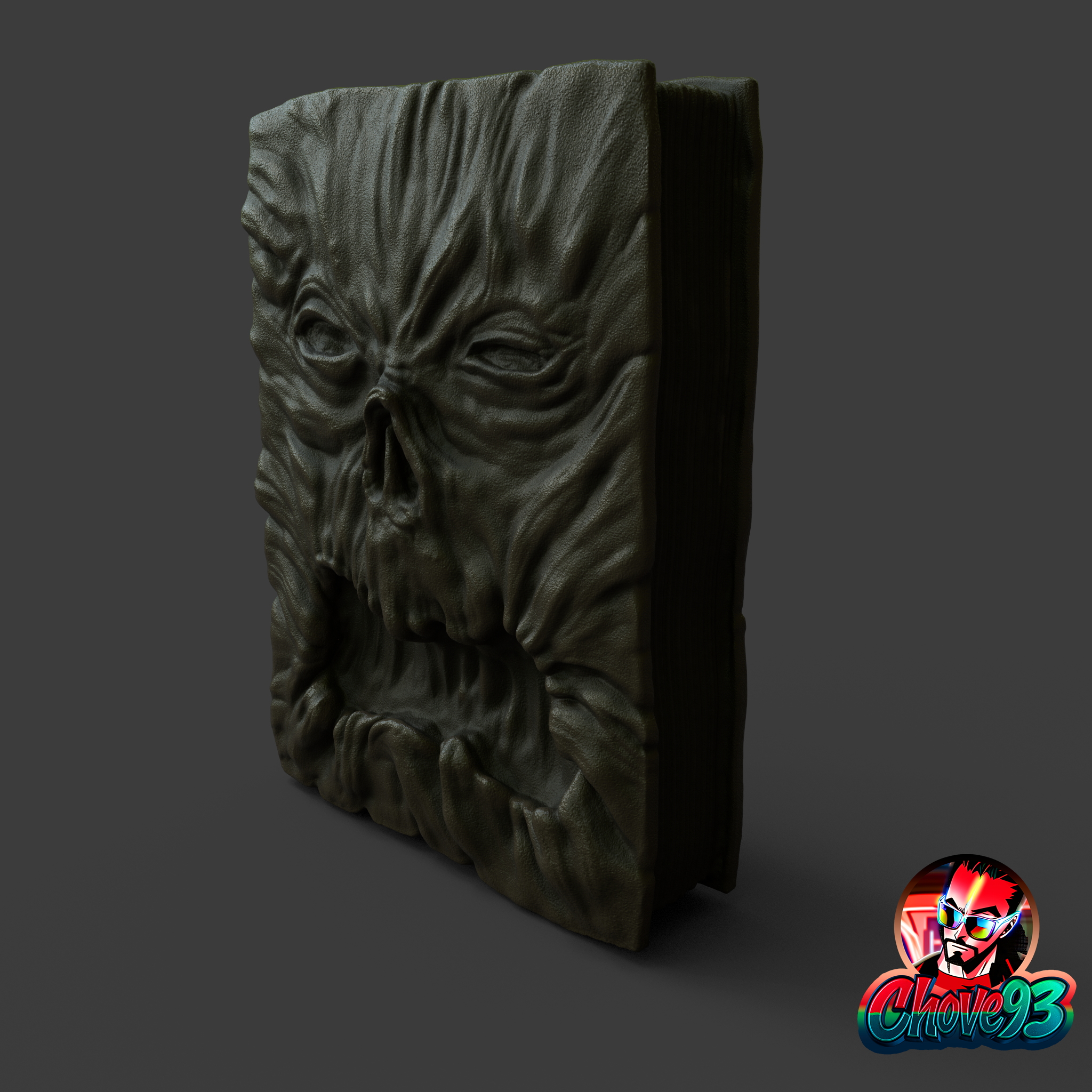 evil dead -necronomicon book 3D STL Model — view 2