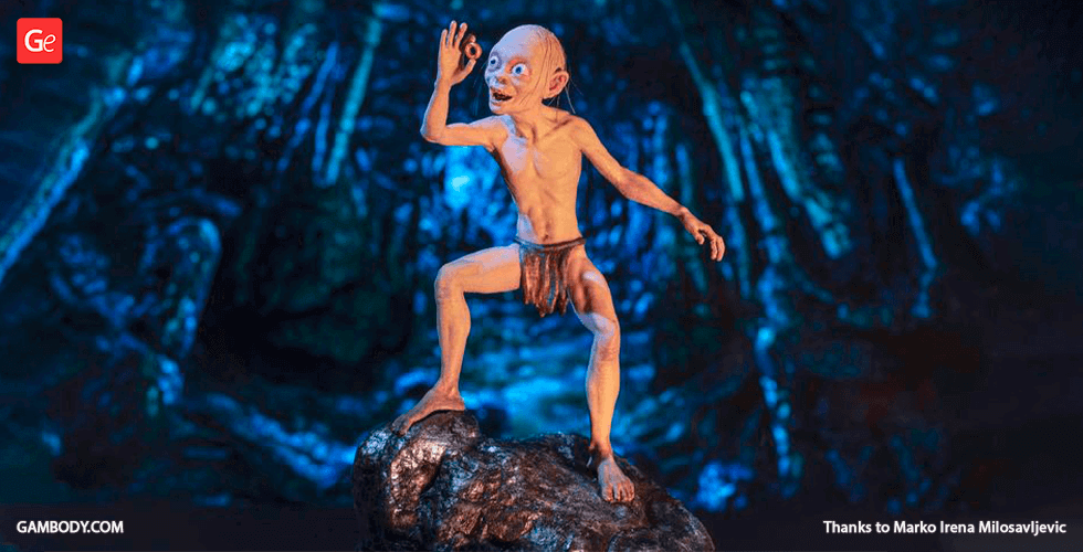 Gollum \u0026 His Precious 3D Printer Files | Assembly STL Model