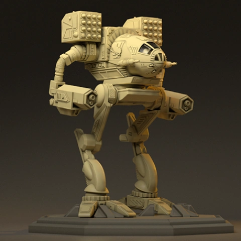 Mad Cat Classic Mech 3D Printing Model | Assembly + Action STL Model