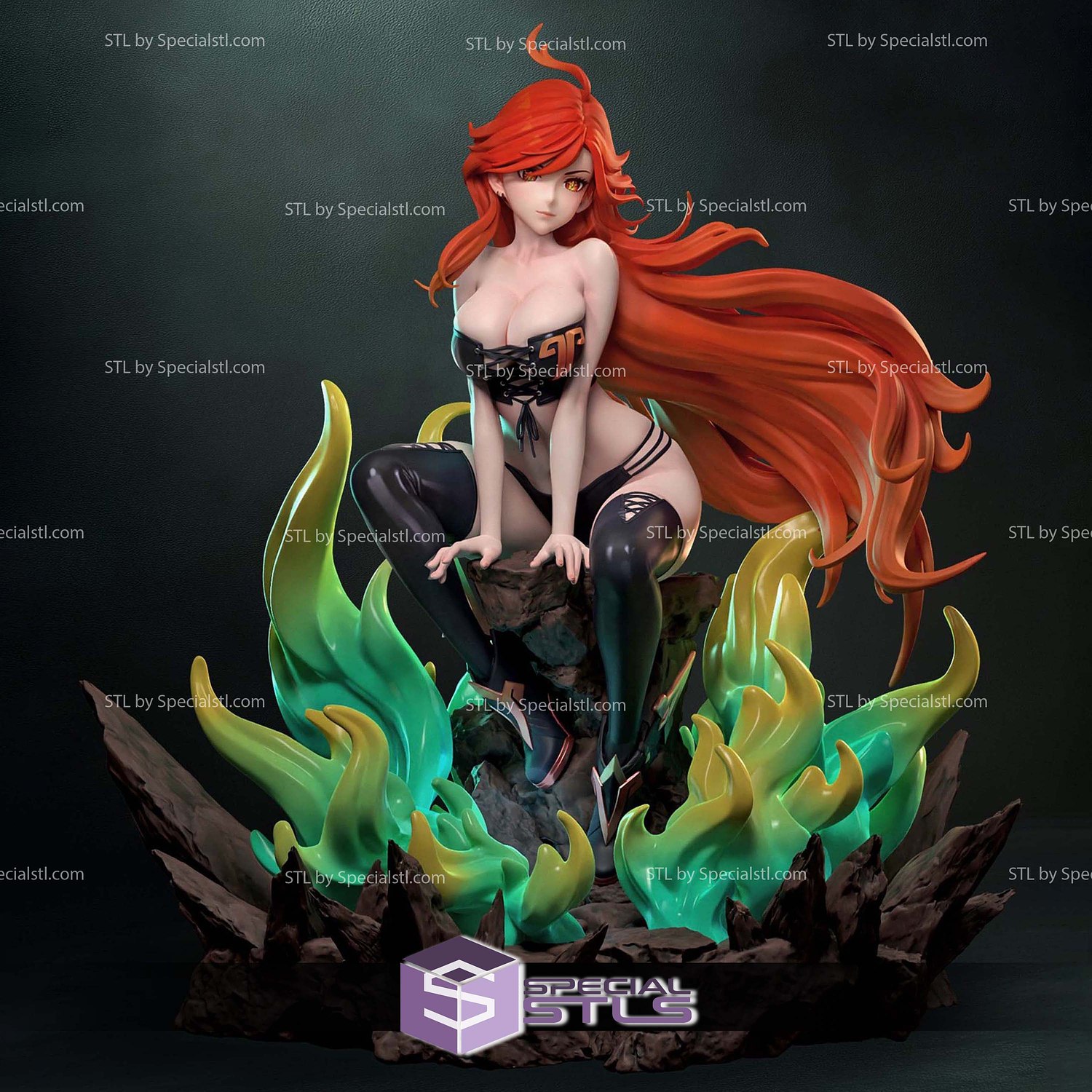 Mavuika Genshin Impact V3 Beach Outfit 3D Printer Files STL Model — view 3