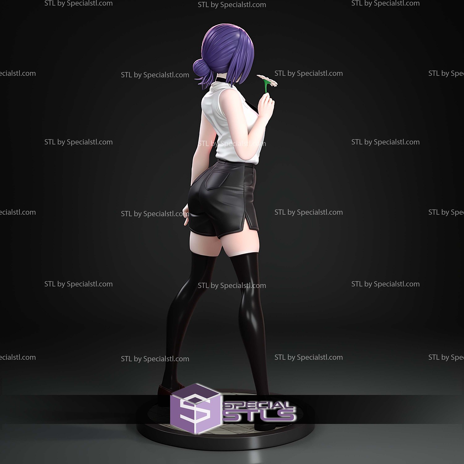 Reze Chainsawman Flower 1 7 STL Files 3D Model — view 2
