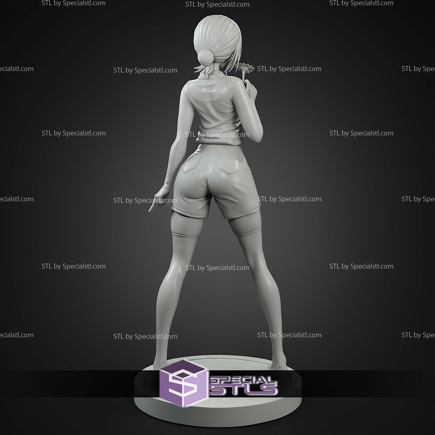 Reze Chainsawman Flower 1 7 STL Files 3D Model — view 3