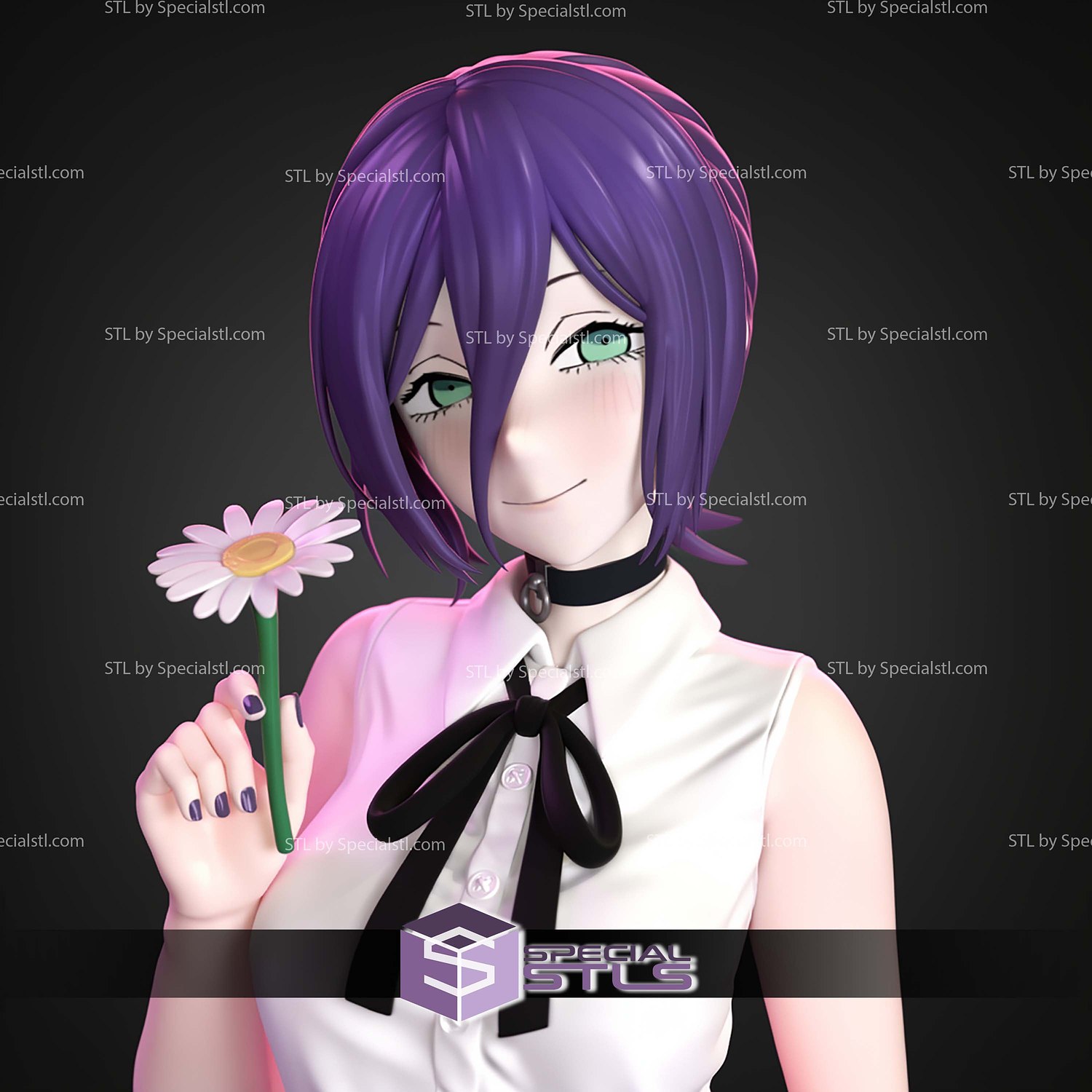 Reze Chainsawman Flower 1 7 STL Files 3D Model — view 4