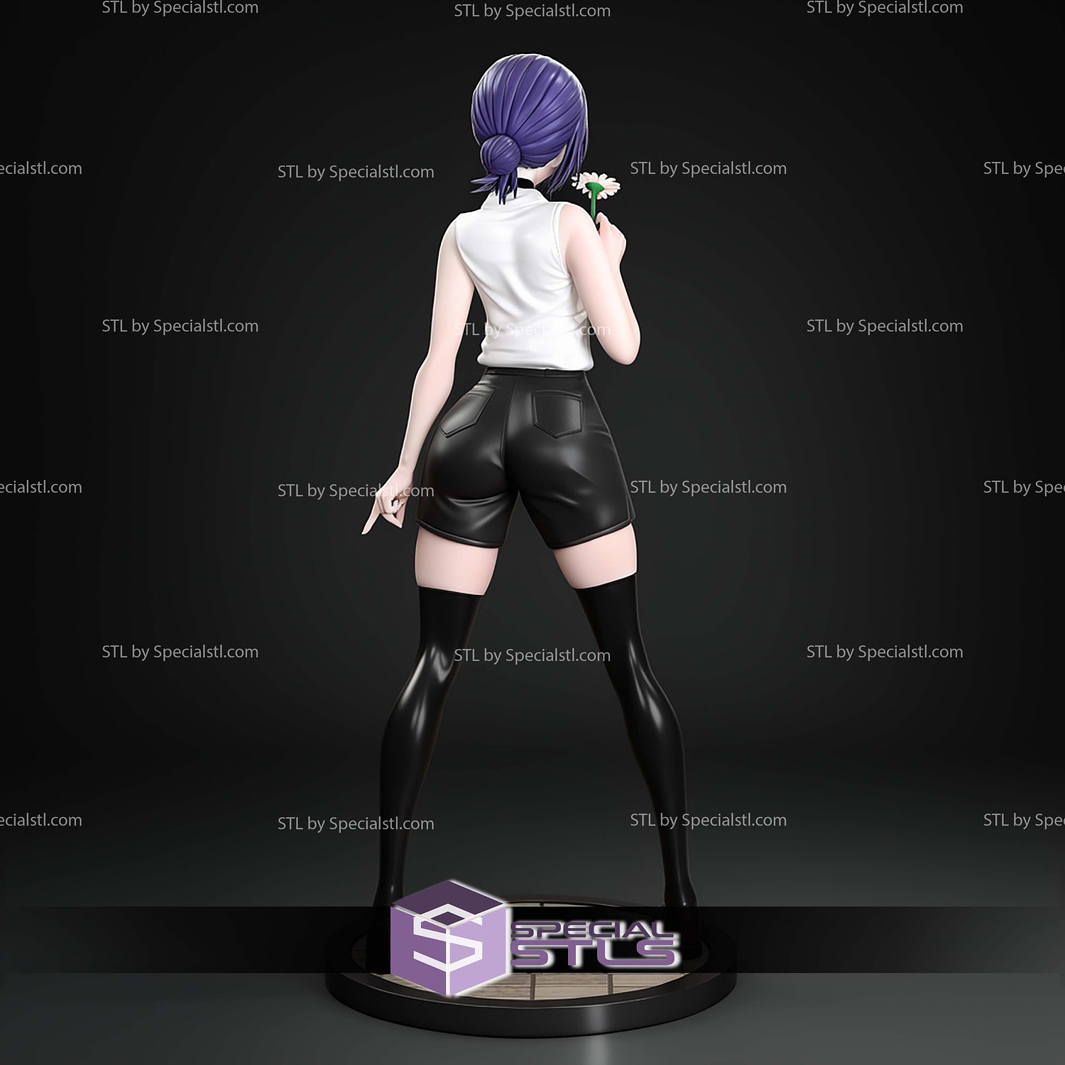 Reze Chainsawman Flower 1 7 STL Files 3D Model — view 5