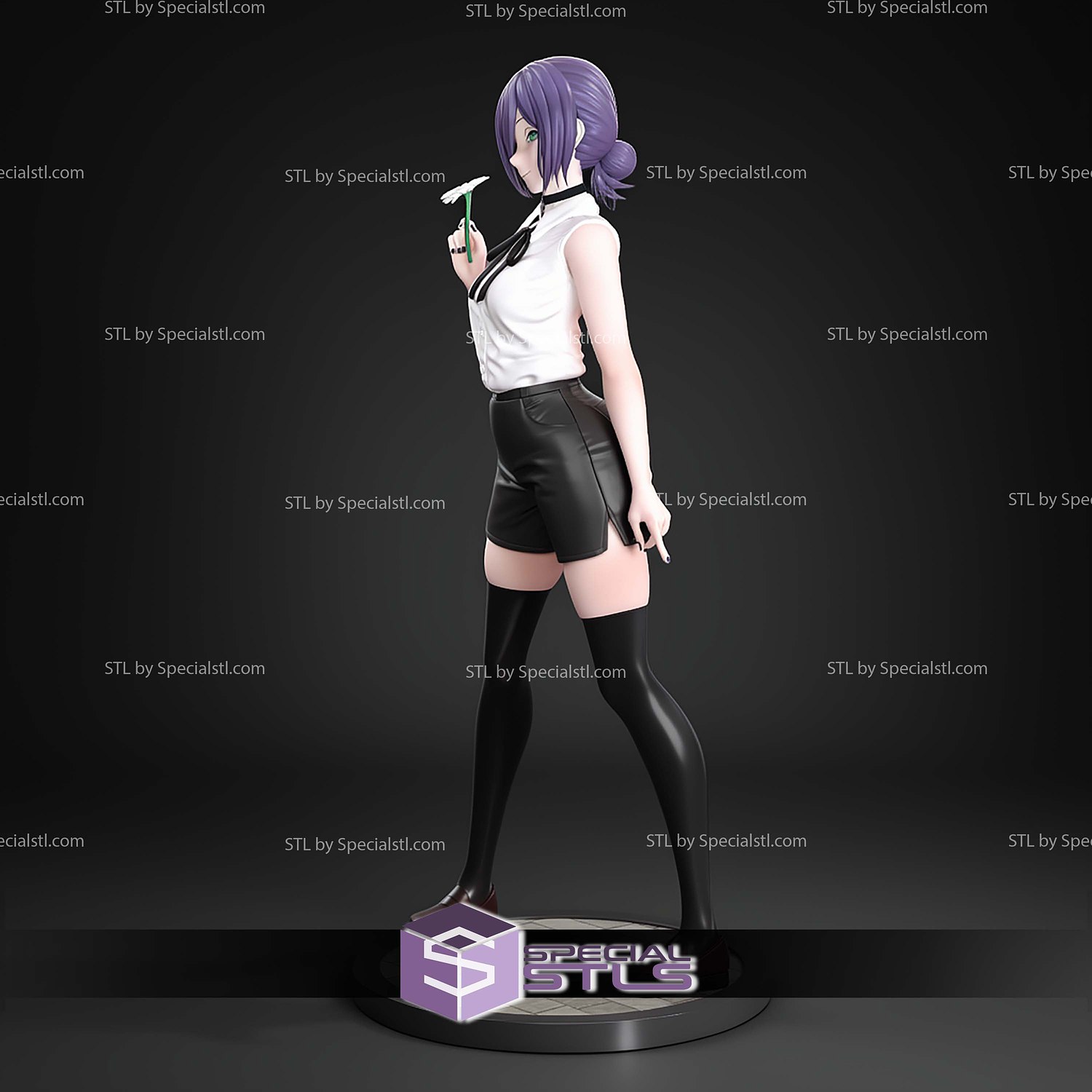 Reze Chainsawman Flower 1 7 STL Files 3D Model — view 6