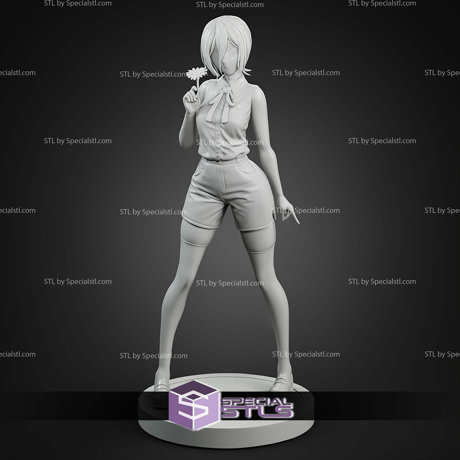 Reze Chainsawman Flower 1 7 STL Files 3D Model — view 7