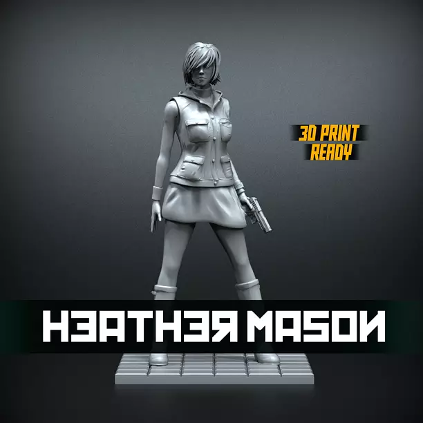 STL Heather Mason Silent hill 3 3D OBJ Model