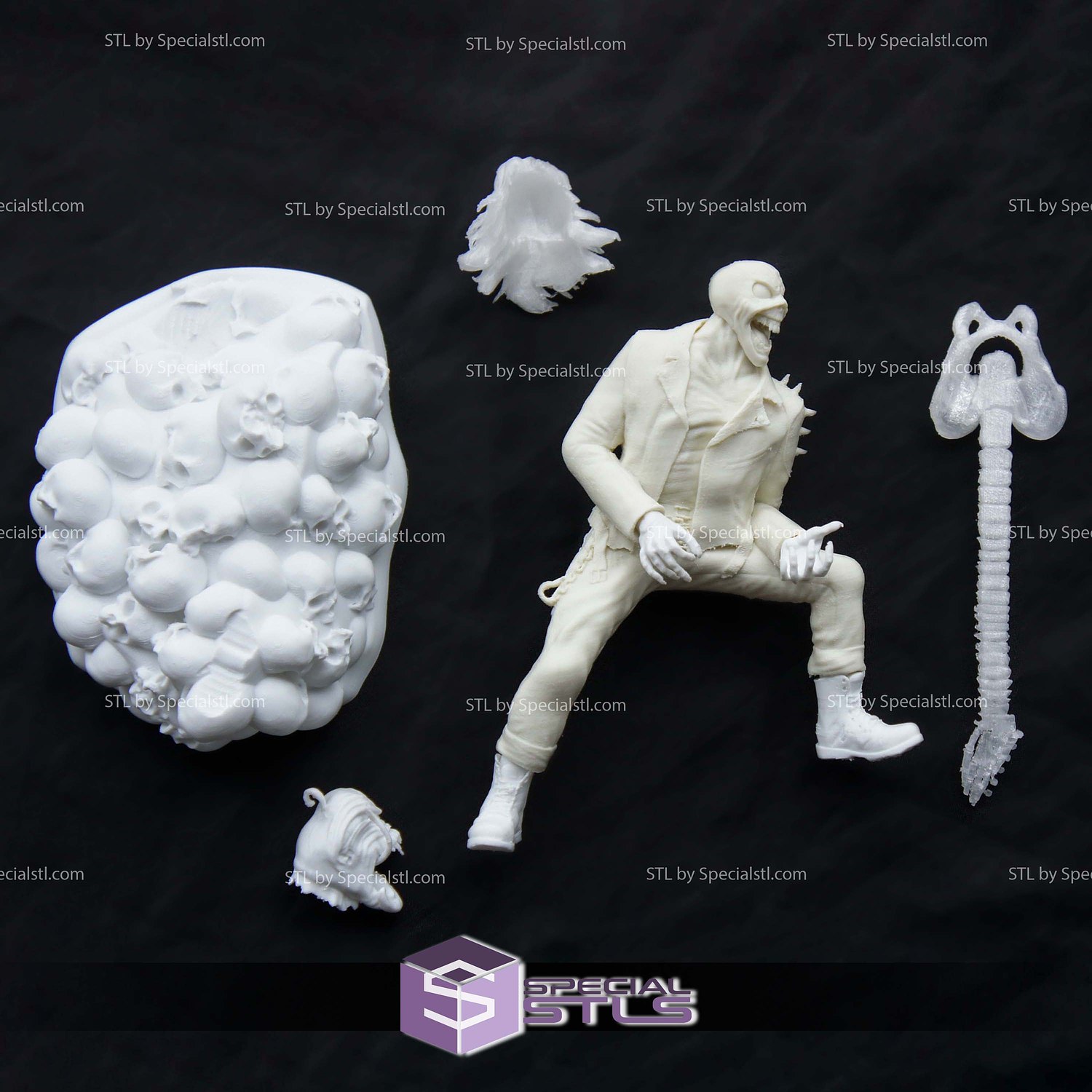 Eddie the Head Iron Maiden 3D Print Files STL Model — view 3