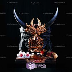 Stand Display for Corrupted Tenjin Mask STL Files 3D Model
