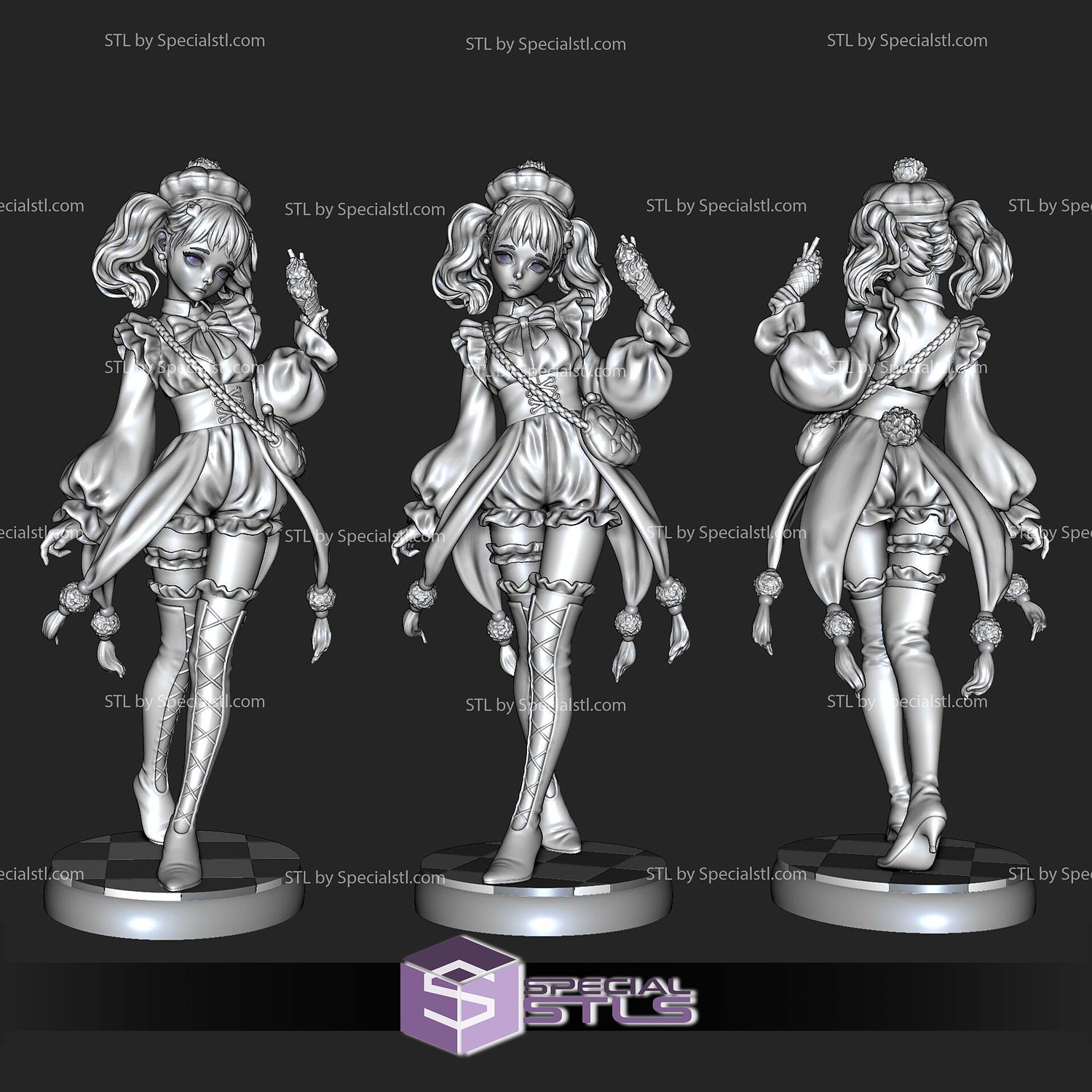 Sadness Cutie 3D Print Files STL Model — view 5