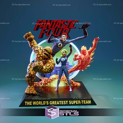 Fantastic Four 60s STL Files 3D Model