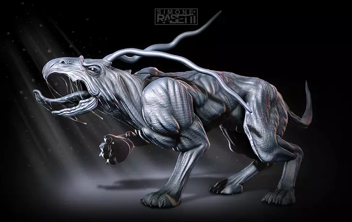 Dragon creature with claws 3D STL Model