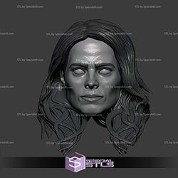 Custom Head STL Collection - Captain Peggy Carter 3D Model — view 1