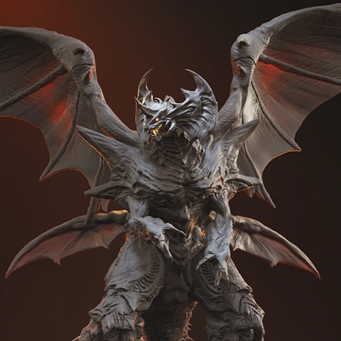 Destoroyah 3D Printer Files | Assembly STL Model