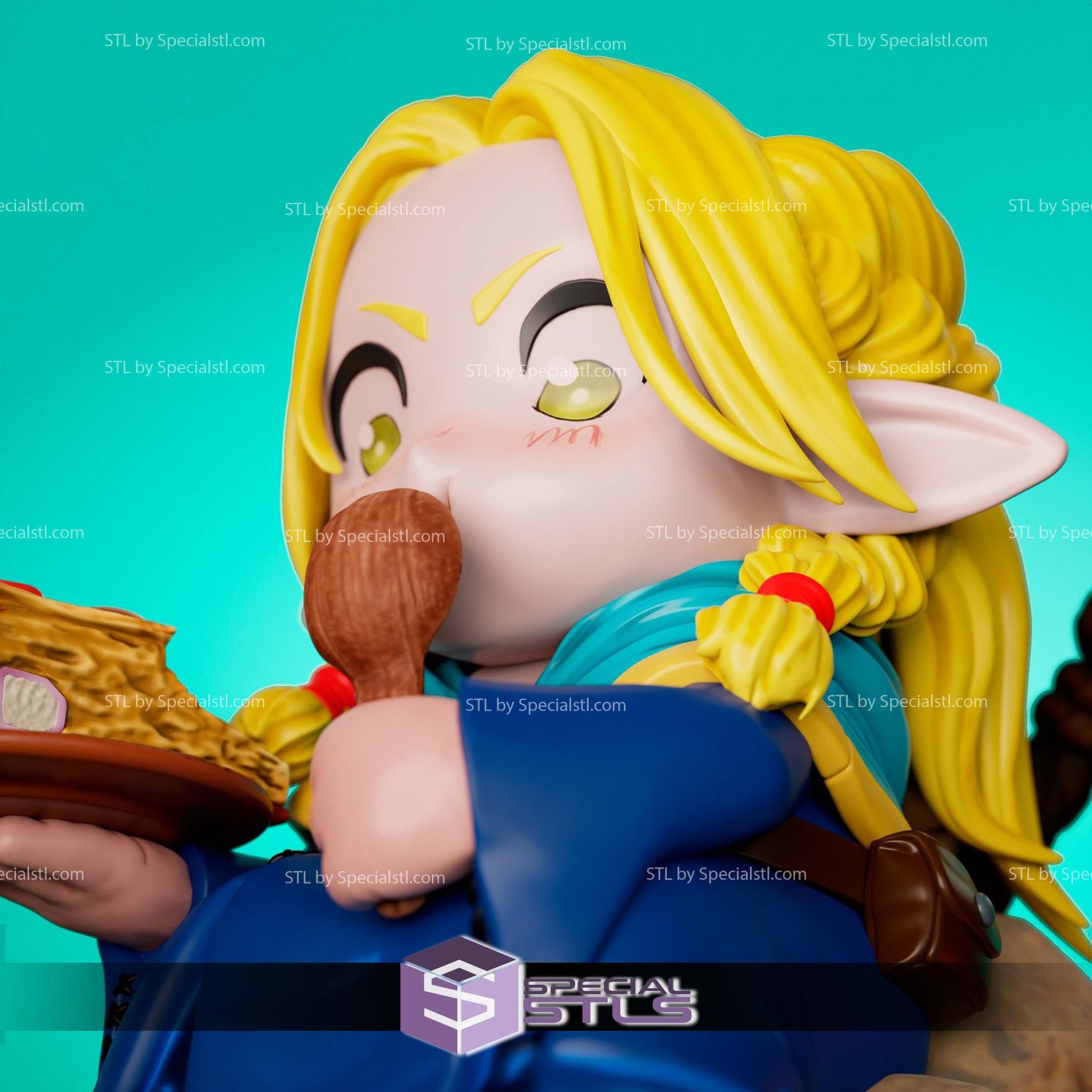 Donato Marcille Chibi Dungeon Meshi 3D Printer Files STL Model — view 3
