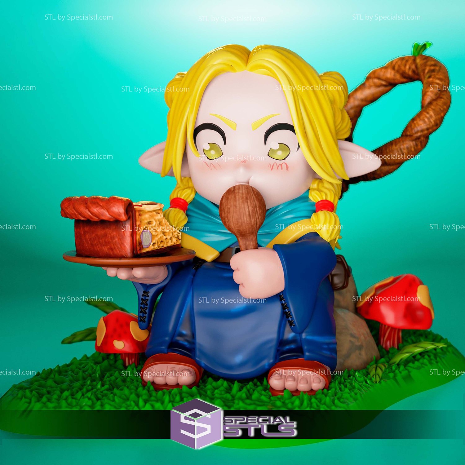 Donato Marcille Chibi Dungeon Meshi 3D Printer Files STL Model — view 4