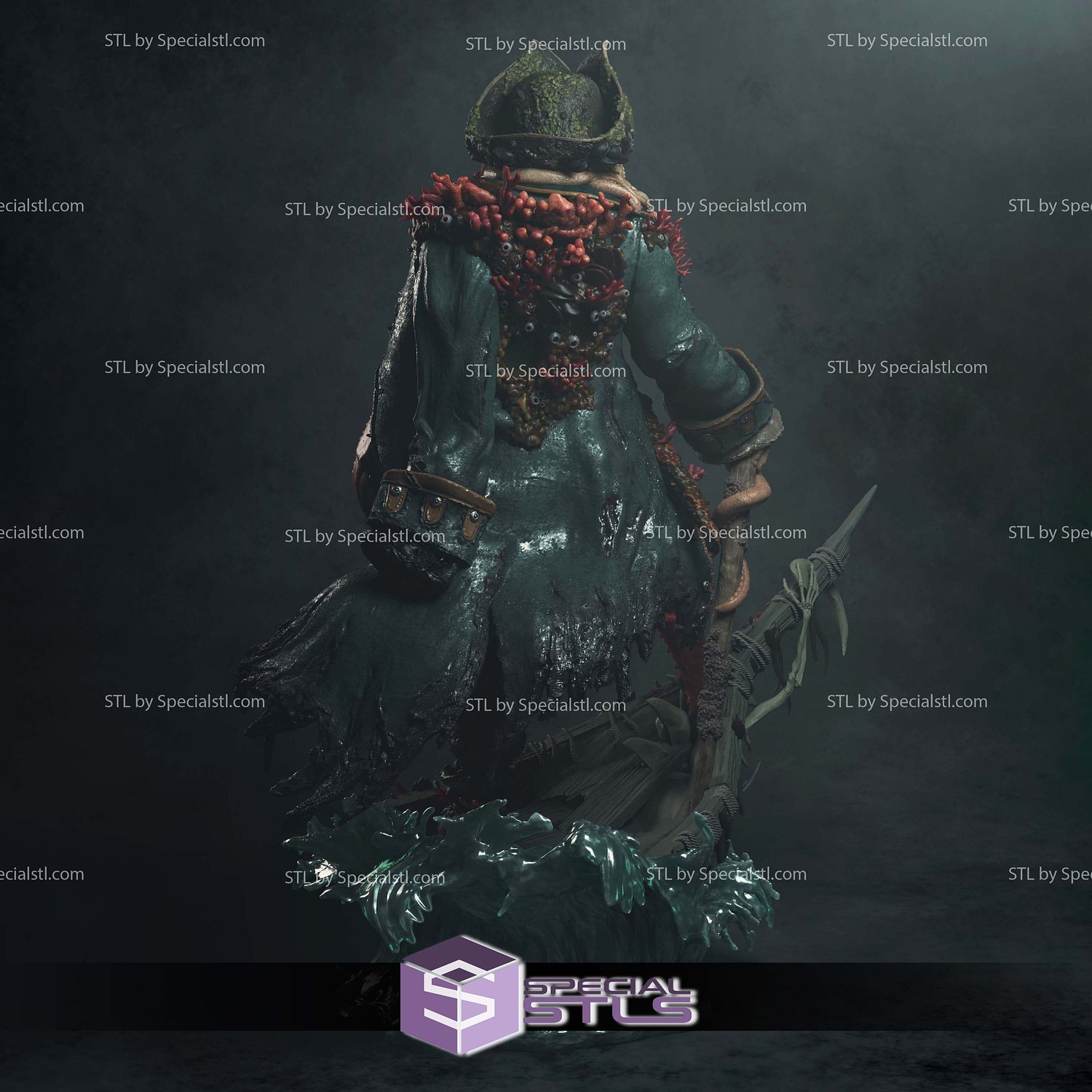 Davy Jones Caribbean 3D Printer Files STL Model — view 4