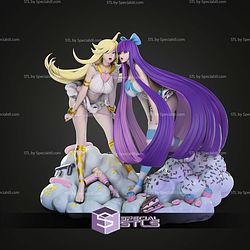 Panty And Stocking Cloud Base STL Files 3D Model