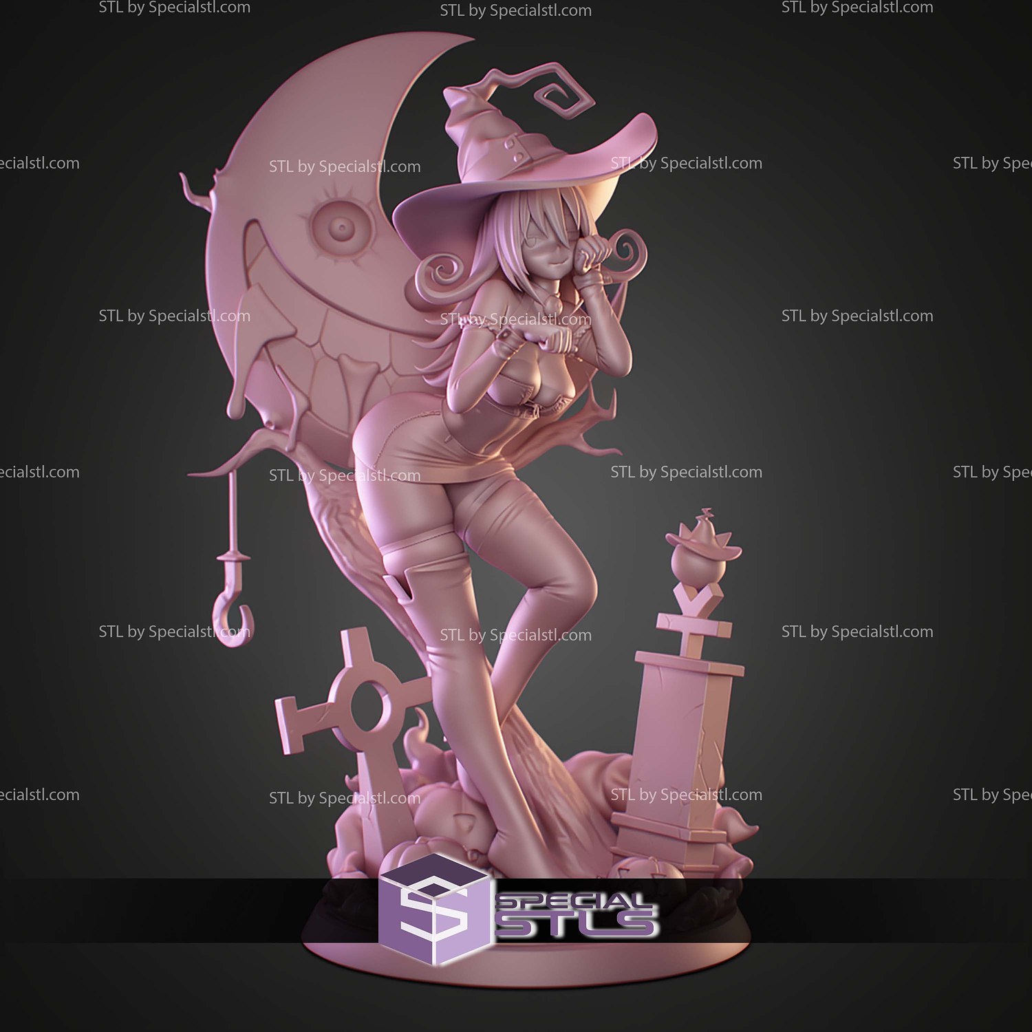 Blair Soul Eater Witch V2 STL Files 3D Model — view 2