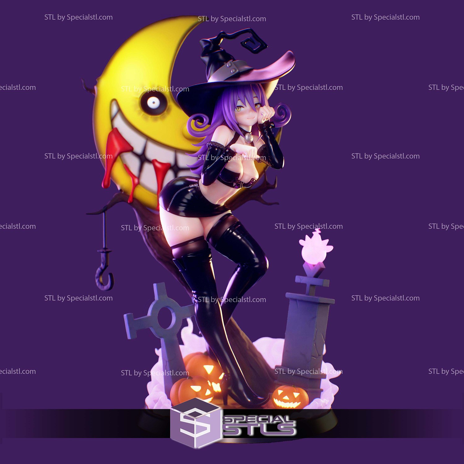 Blair Soul Eater Witch V2 STL Files 3D Model — view 3