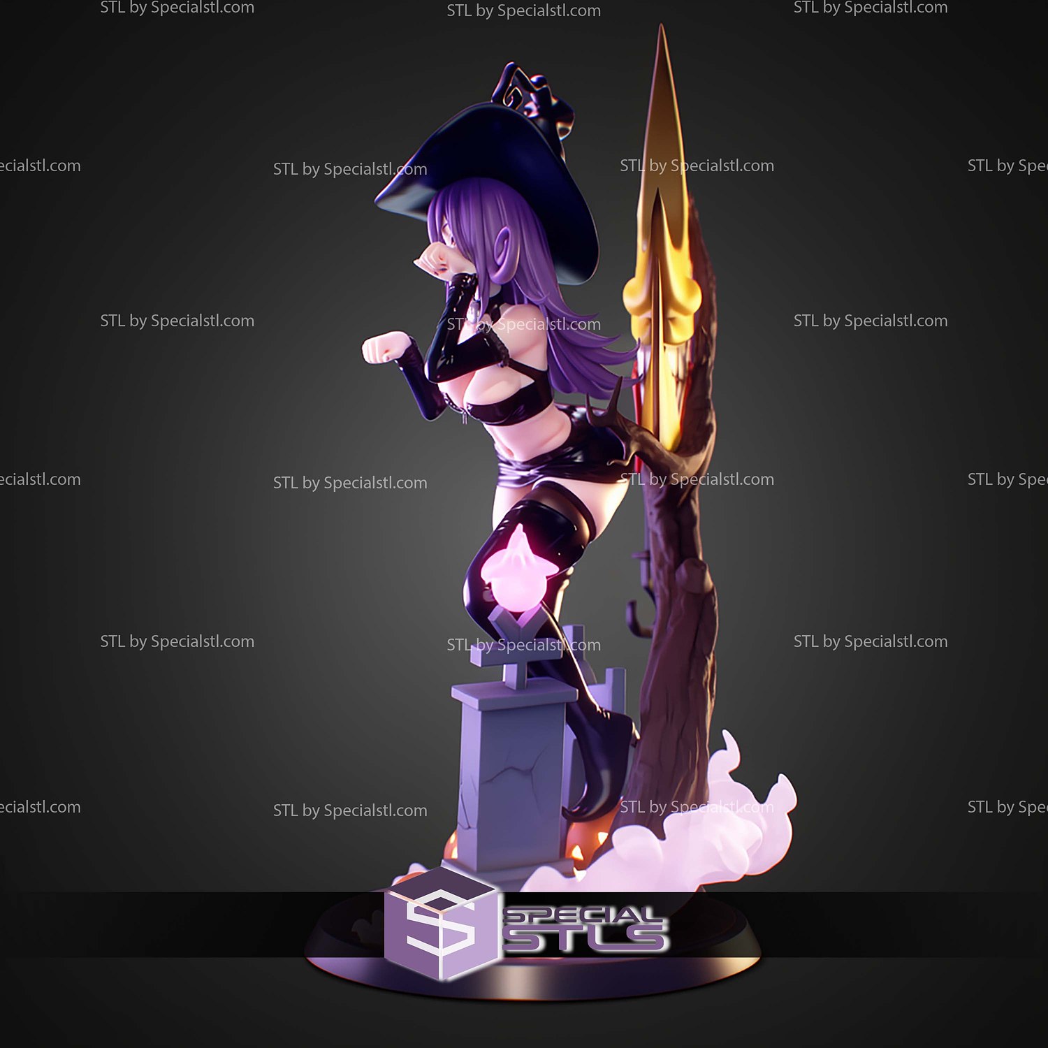 Blair Soul Eater Witch V2 STL Files 3D Model — view 6