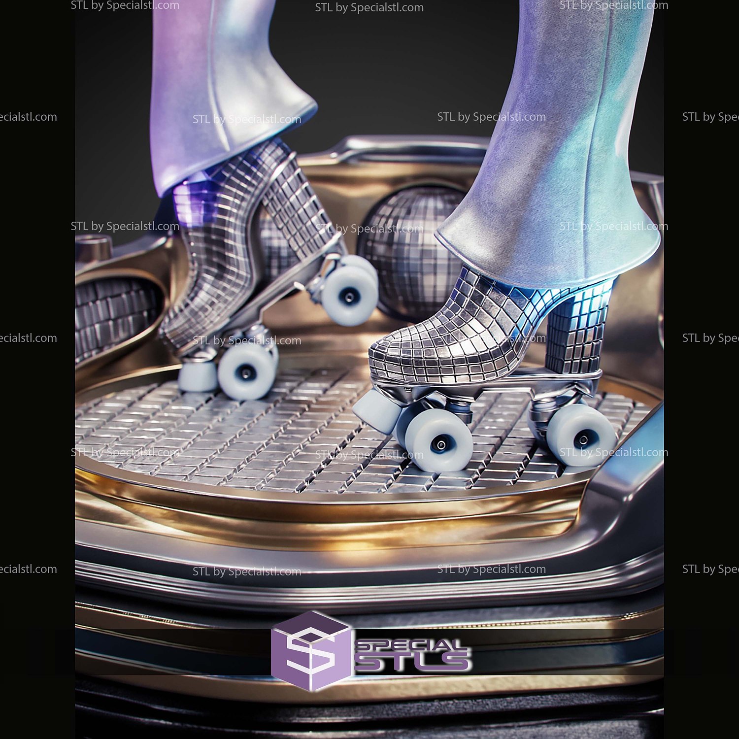 Dazzler Alison Blaire Disco STL Files 3D Model — view 3