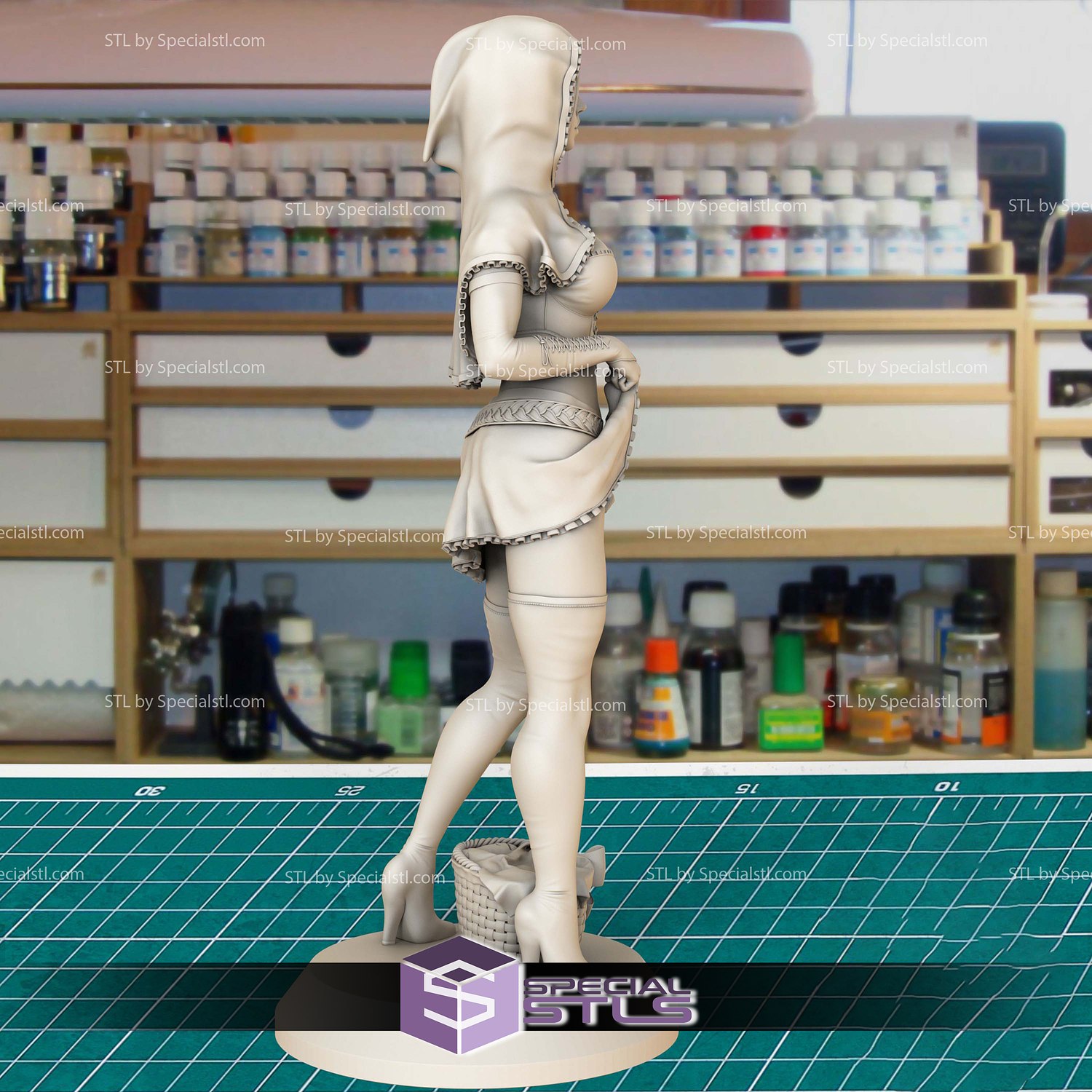 Red Riding Hood Adult 3D Printer Files STL Model — view 5