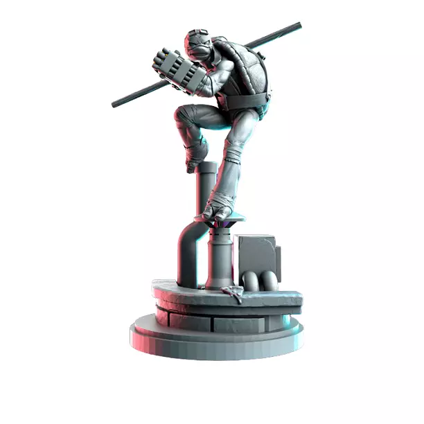 Techshellgenius X - Detailed Tabletop Figurine 3D STL Model