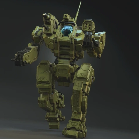 MWO Roughneck 3D Printing Model | Assembly STL Model