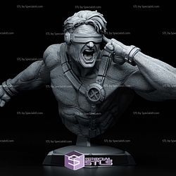 Cyclops X-Men Bust 124mm 3D Printer Files STL Model