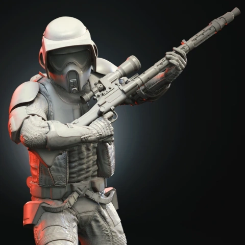 Scout Trooper 3D Printer Files | Assembly STL Model