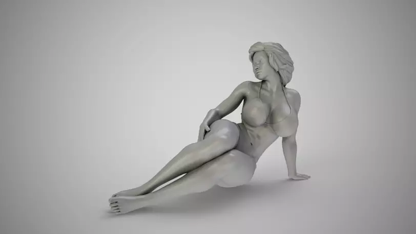 Girl in the Window 2 3D 3MF Model