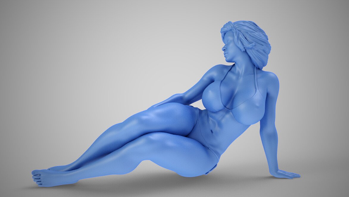 Girl in the Window 2 3D 3MF Model — view 8