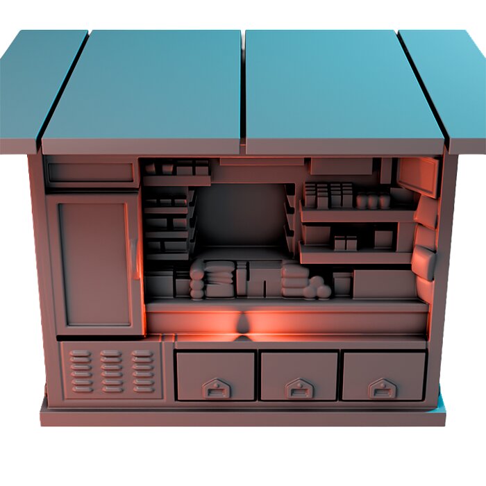 Size3 II - RPG Tabletop Figure 3D STL Model — view 3