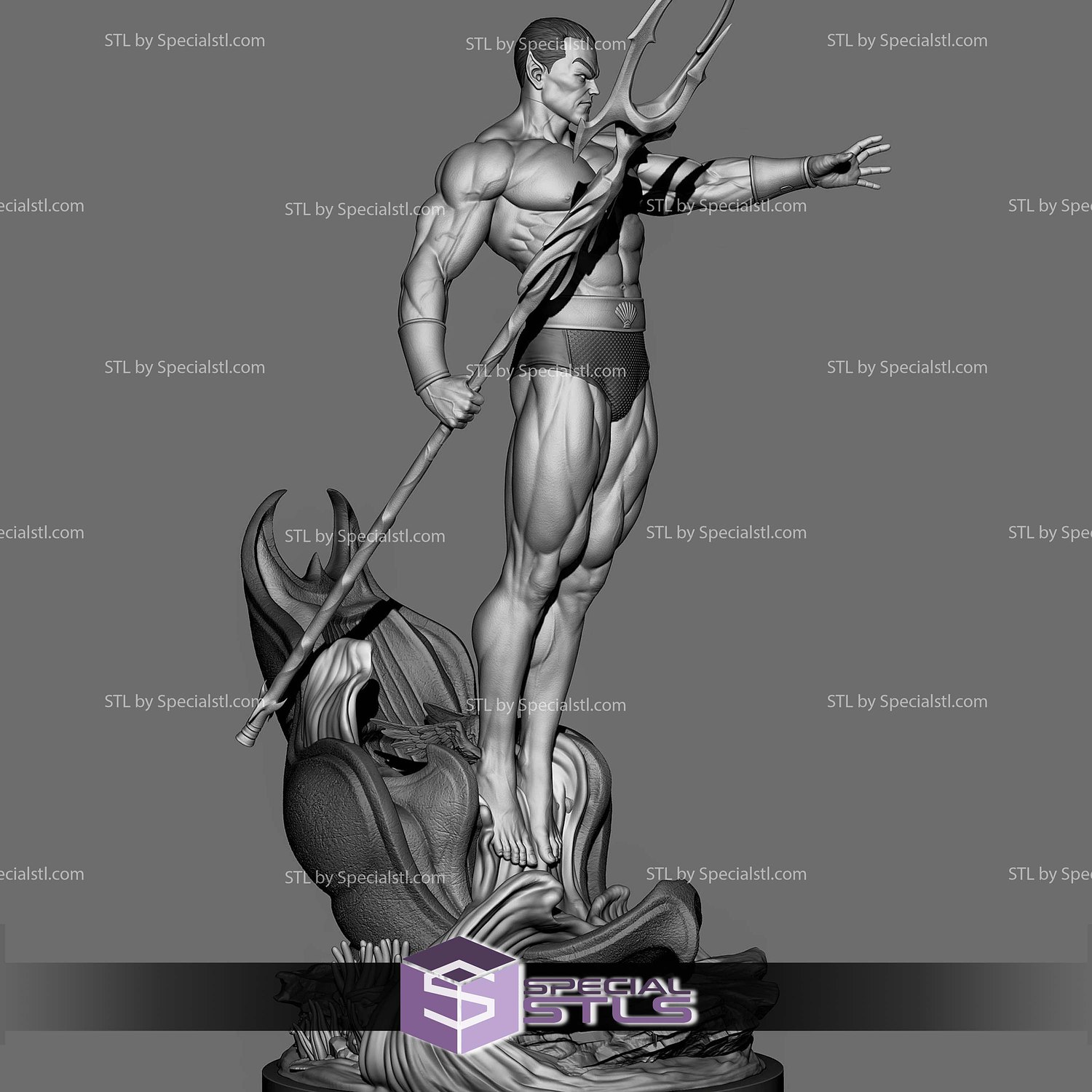 Namor Classic Comics 3D Printer Files STL Model — view 2