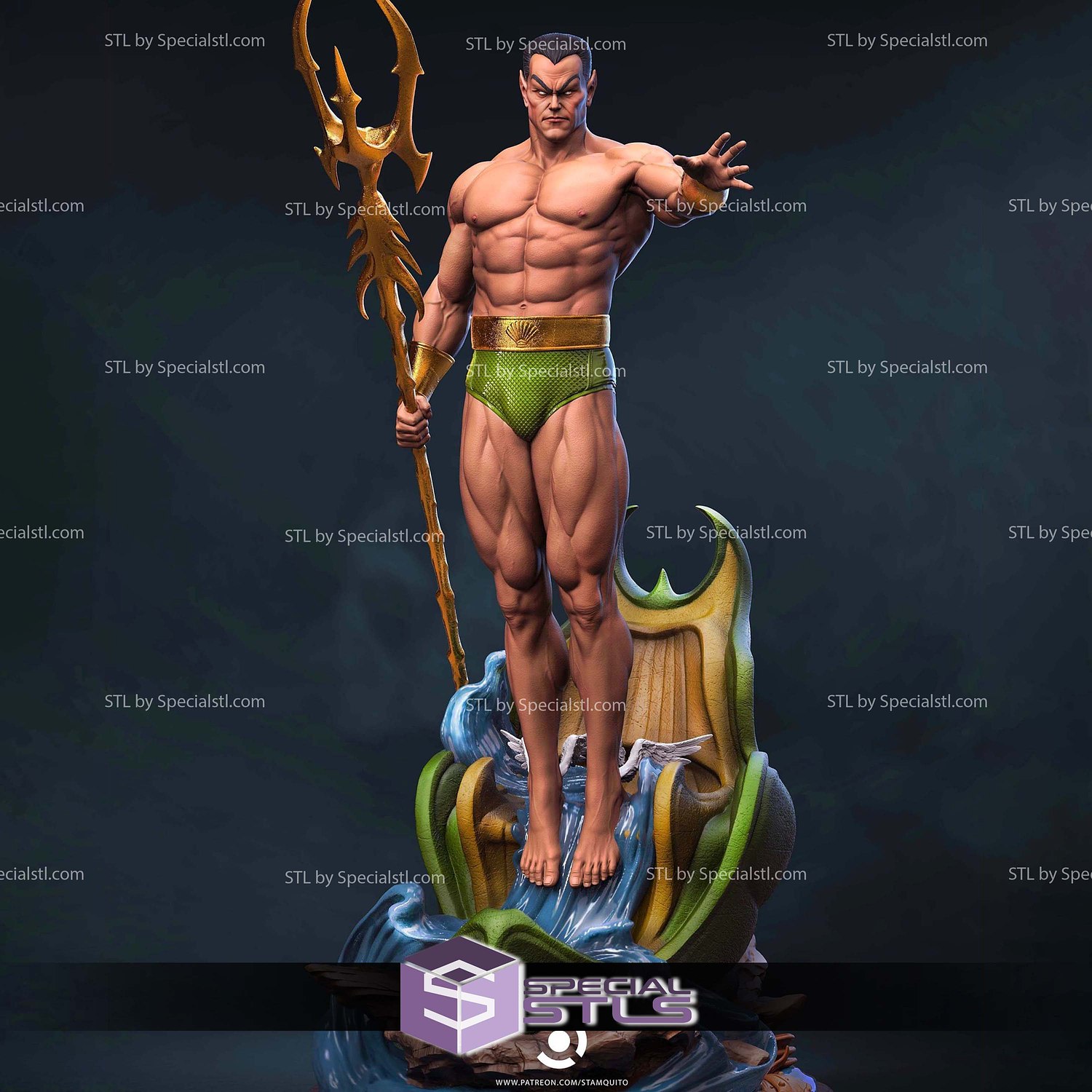 Namor Classic Comics 3D Printer Files STL Model — view 3