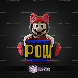 Mario Racoon Palomera Popcorn Bucket STL Files 3D Model